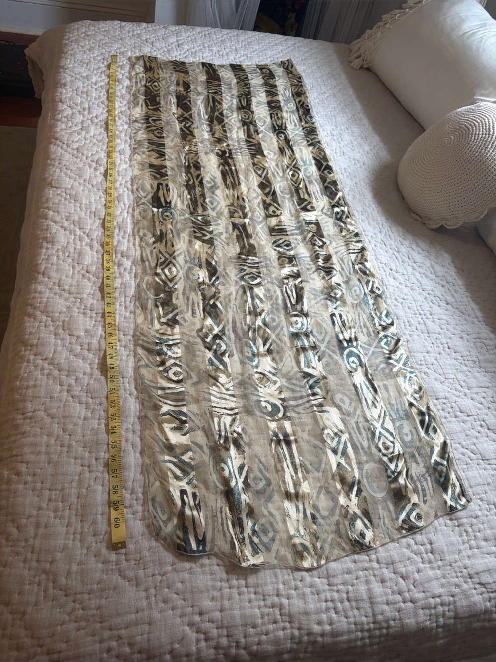 Vintage Silk Eric Provent Paris Scarf